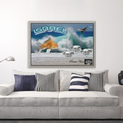 monogram art   israel ocean 1 FOR DSPLAY ONLY in room setting